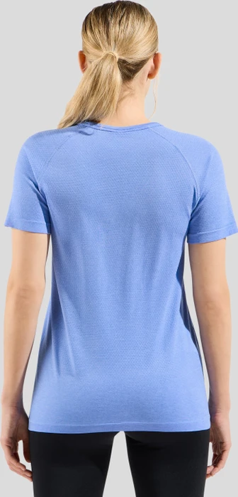 Odlo Essentials Seamless Funktionsshirt kurzarm persian jewel melange (Damen)