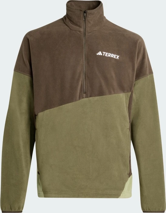 adidas Terrex Multi Climawarm Fleece Anorak shadow olive/olive strata (Herren)