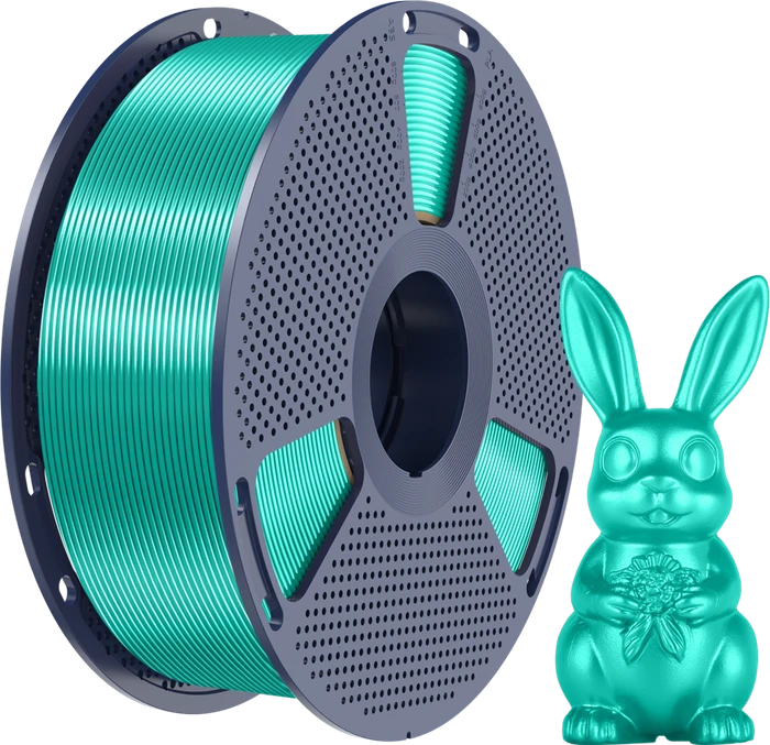 Sunlu Silk PLA+ Green, grün, Spule, 1.75mm, 1.00kg