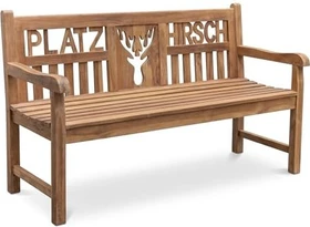 Garden Pleasure Platzhirsch Gartenbank 3-Sitzer braun