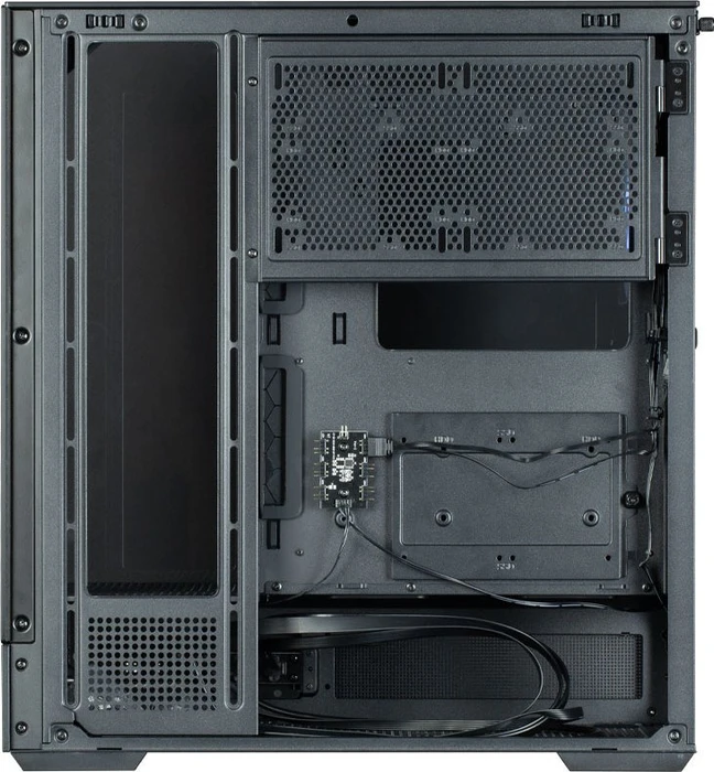 Zalman P40 Prism Black, schwarz, Glasfenster