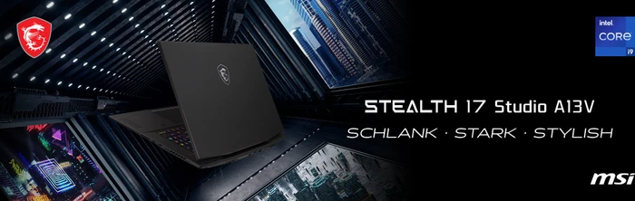 MSI Stealth 17 Studio HX A13VG-017ES, Core Black, Core i7-13700H, 32GB RAM, 1TB SSD, GeForce RTX 4070, ES