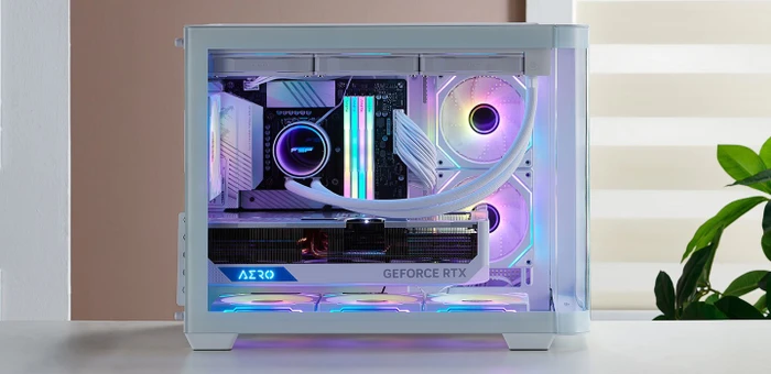FSP S380-WA White, Glasfenster