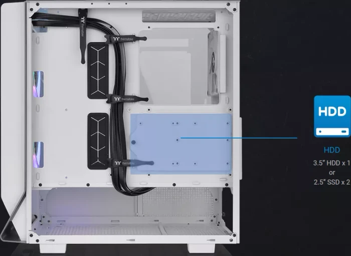 Thermaltake Ceres 300 TG ARGB Snow Edition, weiß, Glasfenster