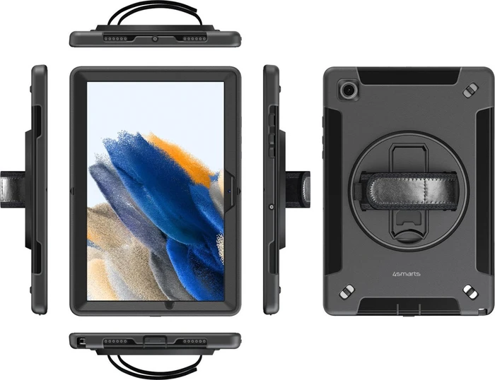 4smarts Rugged Case Grip für Samsung Galaxy Tab A8 10.5" (2021), schwarz