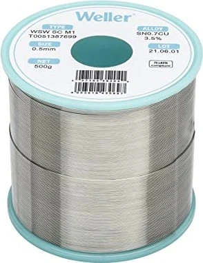 Weller WSW SC M1 Lötzinn 0.5mm, 500g