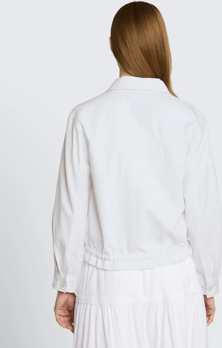 Tom Tailor Lightweight Kordelzug Jeansjacke white denim (Damen)