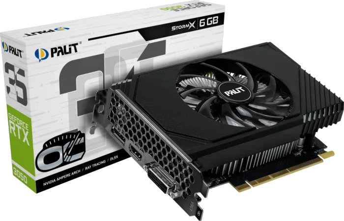 Palit GeForce RTX 3050 StormX OC, 6GB GDDR6, DVI, HDMI, DP