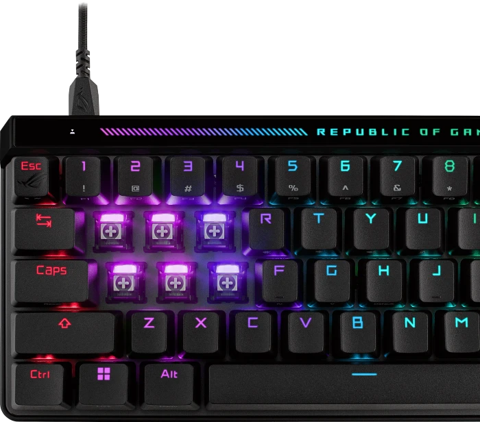 ASUS ROG Falchion Ace HFX, schwarz, ROG HFX Magnetic, USB, DE