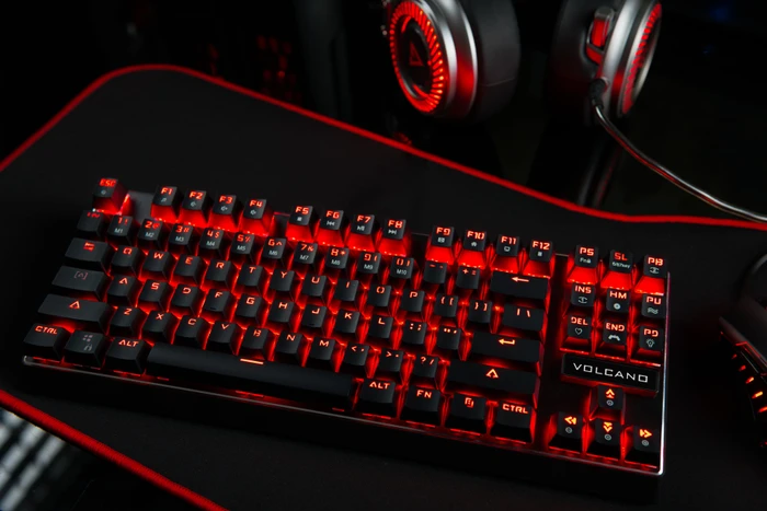 Modecom Volcano Lanparty, LEDs rot, Gaote Outemu BLUE, USB, US