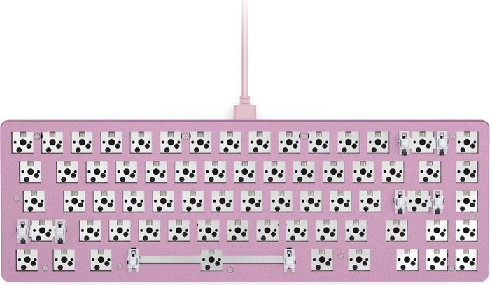 Glorious GMMK 2 Compact, Barebone Tastatur, 65%, rosa, ANSI