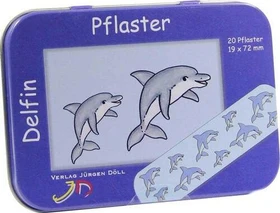 Axisis Kinderpflaster Dose Delfin,    20 Stück