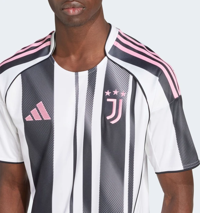 adidas Juventus Turin 2025/2026 Heimtrikot schwarz/weiß (Herren)