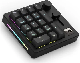 Glorious GMMK Wireless Numpad, schwarz, Glorious Fox Linear, hot-swap, USB-A/Bluetooth