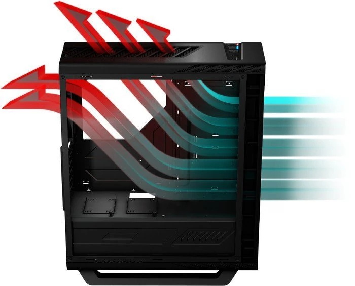 AeroCool Project7 P7-C1 Tempered Glass Edition schwarz, Glasfenster