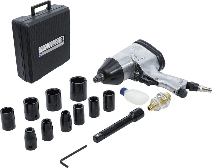 BGS technic DIY Druckluft-Schlagschrauber inkl. Koffer + Zubehör