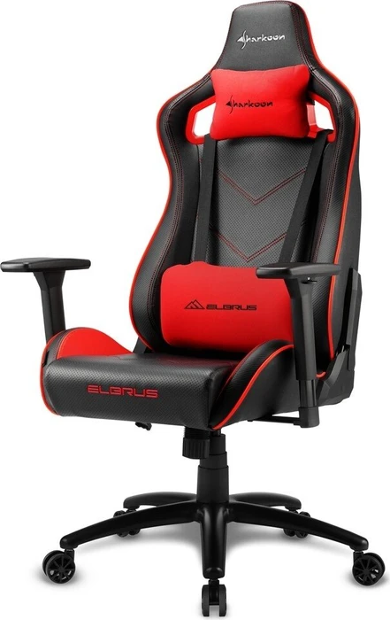 Sharkoon Elbrus 2 Gamingstuhl, schwarz/rot
