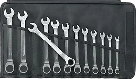 Stahlwille OPEN-RATCH 17/12 Schraubenschlüsselsatz inkl. Tasche, 12-tlg.