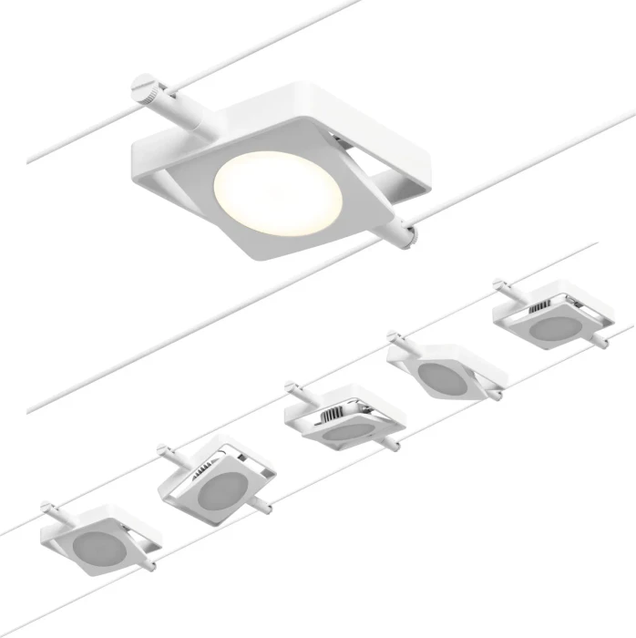 Paulmann CorDuo MacLED Basisset Seilsystem Spot 4.5W weiß, 5 Stück