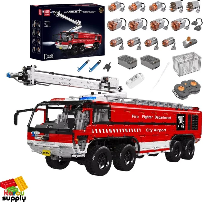 Mould King Pneumatic Airport Rescue Vehicle