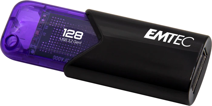 Emtec B110 Click Easy 3.2 128GB violett, USB-A, USB 3.2 Gen 1×1