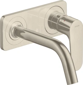 Hansgrohe Axor Citterio M Waschbeckenarmatur mit Platte 167mm brushed nickel