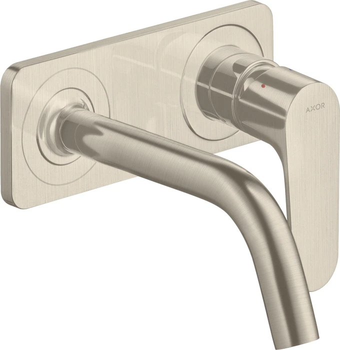 Hansgrohe Axor Citterio M Waschbeckenarmatur mit Platte 167mm brushed nickel