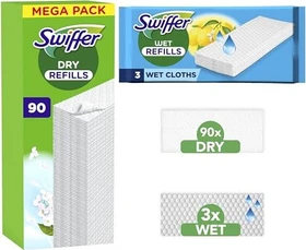 Swiffer Dry Bodentücher Clean & Fresh Nachfüllpack, 93 Stück