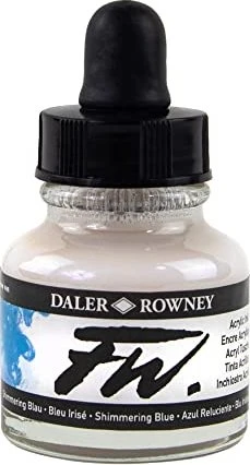 Daler Rowney FW Acrylic Ink shimmering blue, 29.5ml