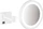 Hansgrohe AddStoris Kosmetikspiegel Rasierspiegel mit LED Leuchte mattweiß (41790700)