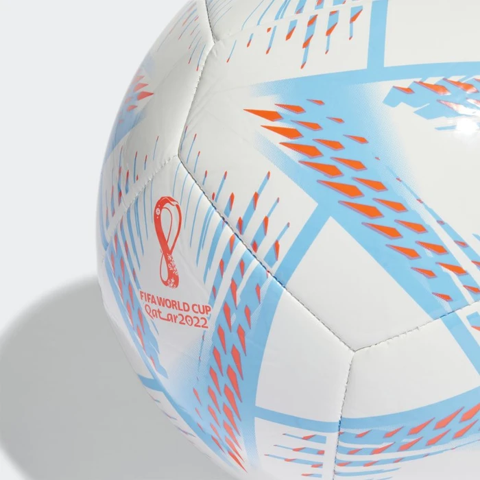 adidas Al Rihla FIFA WM 2022 Club Fußball white/pantone/solar red