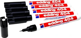 edding 404 Permanentmarker schwarz, 5er-Pack