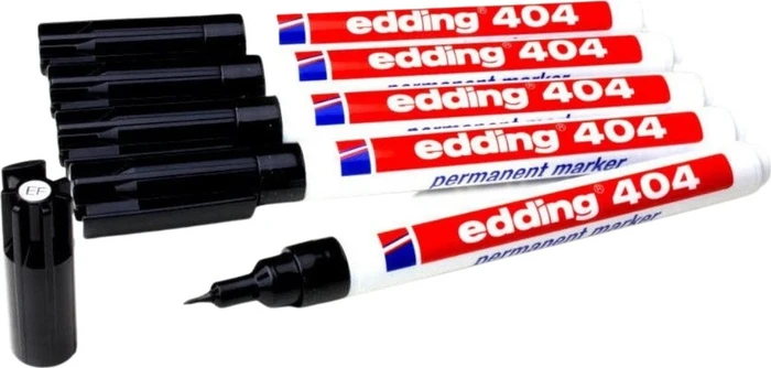edding 404 Permanentmarker schwarz, 5er-Pack
