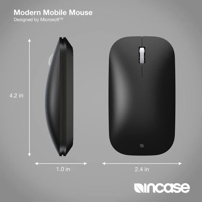 Incase Modern Mobile Mouse Black, Bluetooth