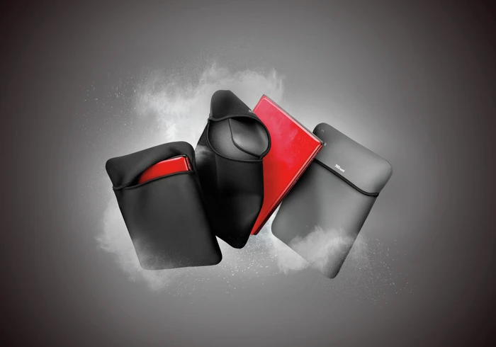 Trust Yvo Wireless Mouse Set mit Wendehülle für 15.6" Laptops, schwarz, USB