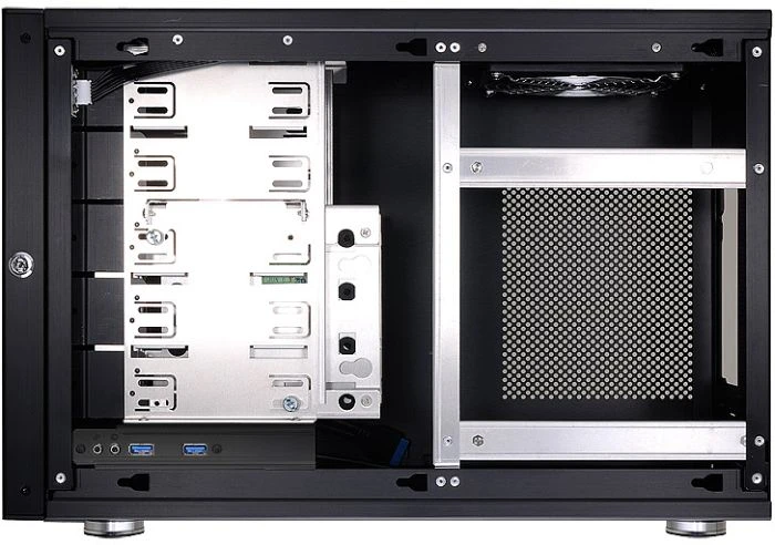 Lian Li PC-Q35B schwarz, schallgedämmt, Mini-ITX