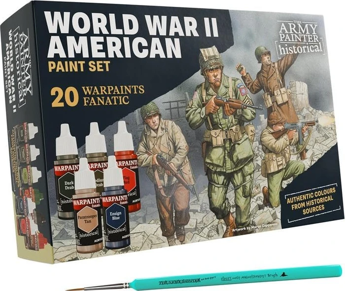 Army Painter Warpaints Fanatic Historical WWII American Farbset, 20-tlg.