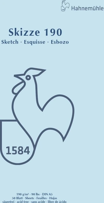 Hahnemühle Skizze 190 Skizzenblock, A5, 50 Blatt