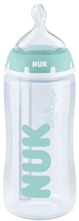 NUK Anti-Colic Professional Babyflasche mit Temperature Control Silikon Gr.M, 0+M, 300ml