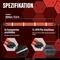 EZDIY-FAB 12VHPWR Kabel, 16-Pin PCIe 5.0 12VHPWR Stecker auf 16-Pin PCIe 5.0 12VHPWR Stecker, 16AWG, rot/gelb, 60cm Vorschaubild