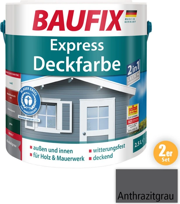 Baufix Express Deckfarbe Wetterschutzfarbe