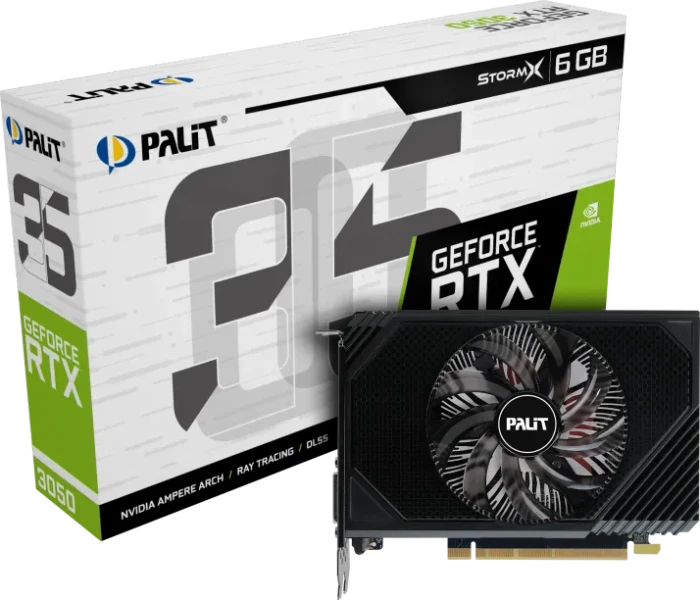 Palit GeForce RTX 3050 StormX, 6GB GDDR6, DVI, HDMI, DP
