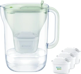 Brita Style Eco Tischwasserfilter inkl. 3 Kartuschen Pro All-In seagreen
