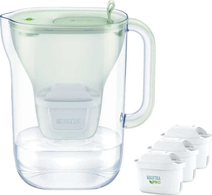 Brita Style Eco Tischwasserfilter inkl. 3 Kartuschen Pro All-In seagreen