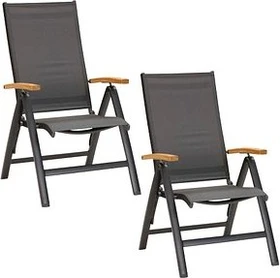 Best Freizeitmöbel Cavalese Klappsessel anthrazit/teak