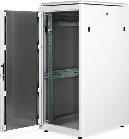 Digitus Professional Unique Serie Serverschrank 26HE, Sicherheitsglastür, IP2X, grau, 800mm tief