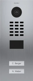 DoorBird D2102V IP Video Türstation mit 2 Ruftasten, Edelstahl V2A, gebürstet