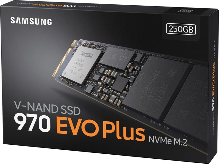 Samsung SSD 970 EVO Plus 250GB, M.2 2280 / M-Key / PCIe 3.0 x4