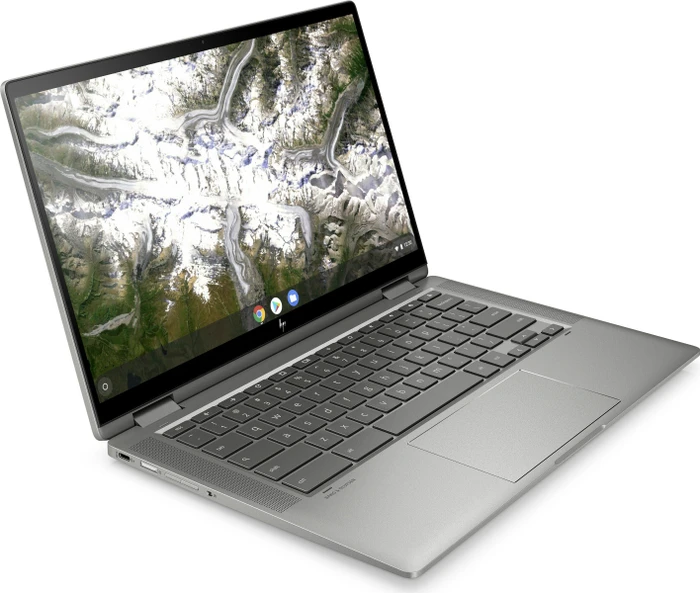 HP Chromebook x360 14c-ca0220ng, Mineral Silver, Pentium Gold 6405U, 4GB RAM, 64GB Flash, DE