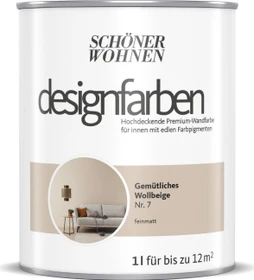 Schöner Wohnen Designfarben innen gemütliches wollbeige, 1l